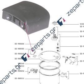 Λαβή καπακιού χύτρας ταχύτητος SEB / TEFAL OPTIMA VITALY Original SS-980660