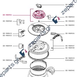 Καπάκι, λαβή μπουτόν χύτρας TEFAL NUTRICOOK Original SS-980941