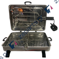 Ηλεκτρική ψηστιέρα inox 1600W 48,8x31,8cm με καλώδιο γίγας  με καλώδιο