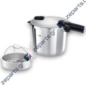 Fissler Vitaquick Premium Χύτρα Ταχύτητας 10lt με Καλάθι Ατμού
