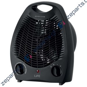 Αερόθερμο 2000W LIFE Μαύρο