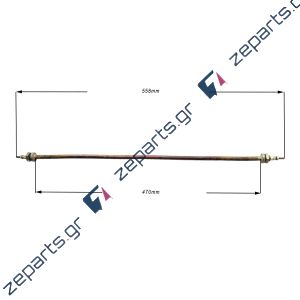 Αντίσταση χαλκού 1000watt 230volt 55,8cm για μπαιν μαρί