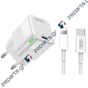 Φορτιστής Γρήγορης Φόρτισης USB 30W με Καλώδιο Type-C & Lightning