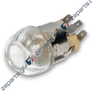 Ντουί με κρύσταλο & λυχνία G9 φούρνου κουζίνας AEG / ZANUSSI / ELECTROLUX / INDESIT