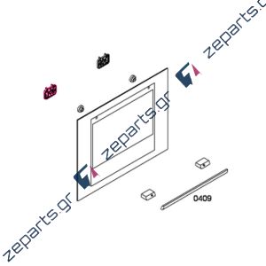 Στήριγμα λαβής πόρτας κουζίνας αριστερό PITSOS / SIENENS / BOSCH Οriginal 00427586, 427586
