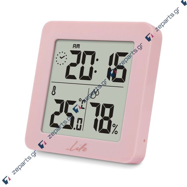 Ψηφιακό θερμόμετρο, υγρόμετρο & ρολόι εσωτερικού χώρου -10°C +50°C