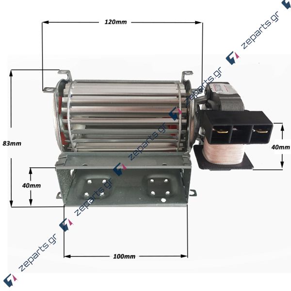 Μοτέρ - Ανεμιστήρας (βεντιλατέρ) 19watt 230Volt 19m³/h