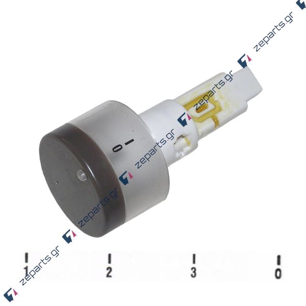 Κουμπί πατητό, pop καφέ εστίας 4 θέσεων (0-3) κουζίνας PITSOS / SIEMENS / BOSCH
