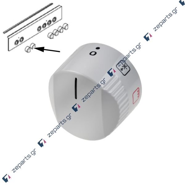 Κουμπί επιλογής φούρνου κουζίνας 8 θέσεων (0+7) BOSCH / SIEMENS / PITSOS Original 00427650